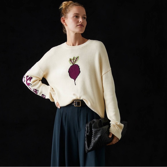 Anthropologie Sweaters - Kerri Rosenthal Anthropologie Beet Sweater size medium